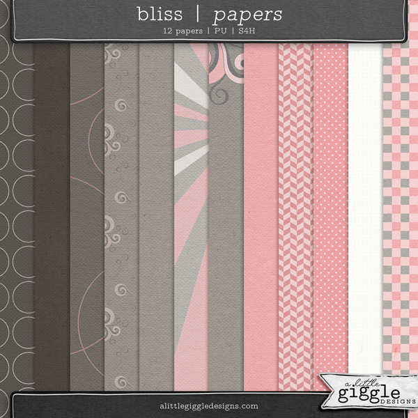 {Bliss} Paper Pack Freebie by A Little Giggle Designs Digital Scrapbooking